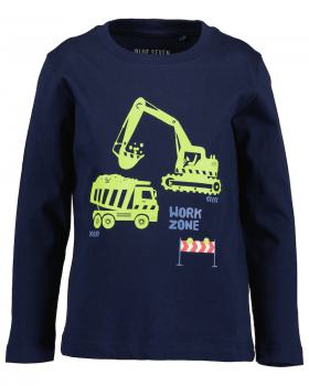 Longsleeve Baustelle dunkelblau 128